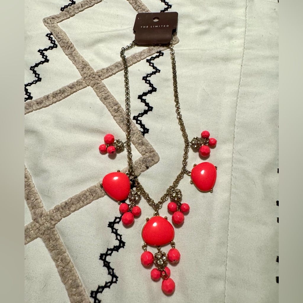 The Limited Hot Pink Statement Necklace 12$